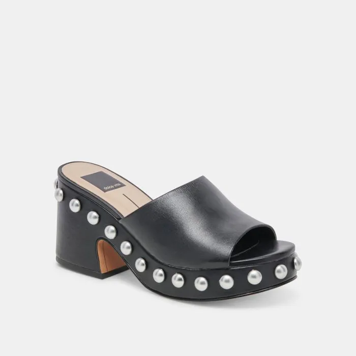 Dolce Vita Glori Heels Black Leather Women Heels