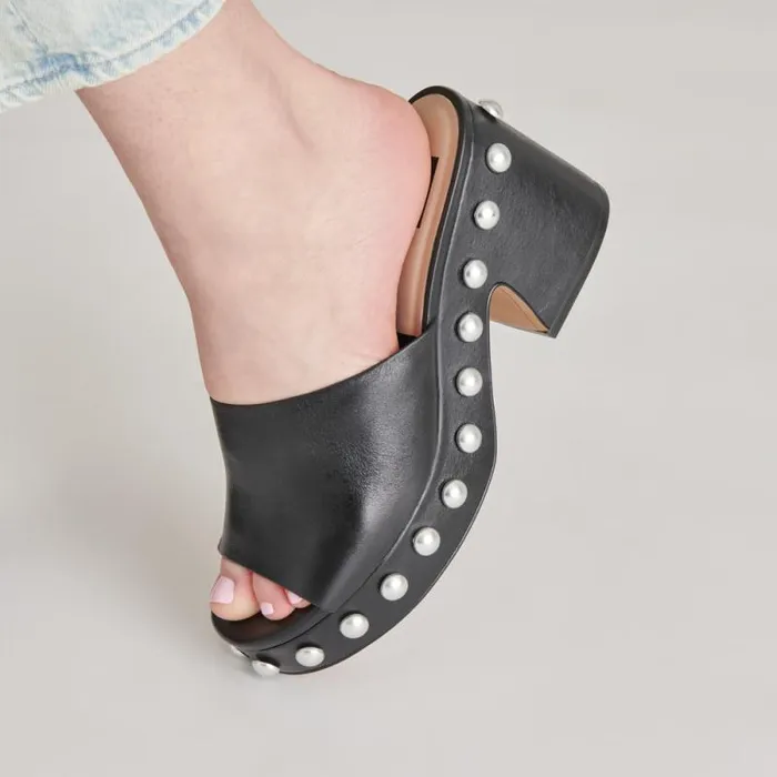Dolce Vita Glori Heels Black Leather Women Heels