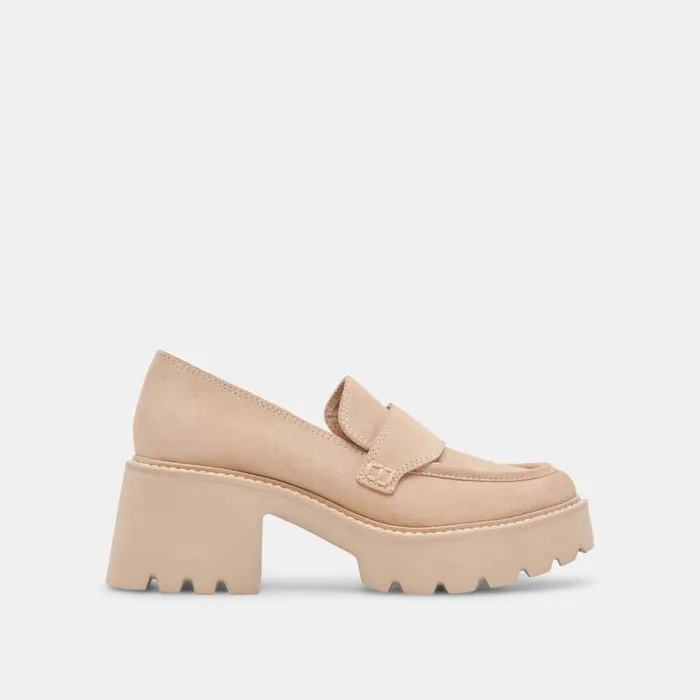 Dolce Vita Halona Loafers Dune Suede Women Flats and Loafers