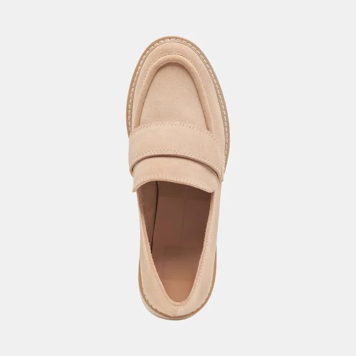Dolce Vita Halona Loafers Dune Suede Women Flats and Loafers