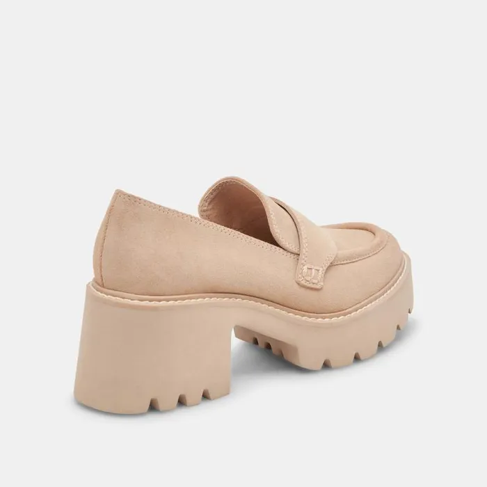 Dolce Vita Halona Loafers Dune Suede Women Flats and Loafers