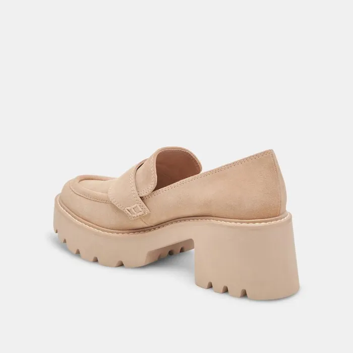 Dolce Vita Halona Loafers Dune Suede Women Flats and Loafers
