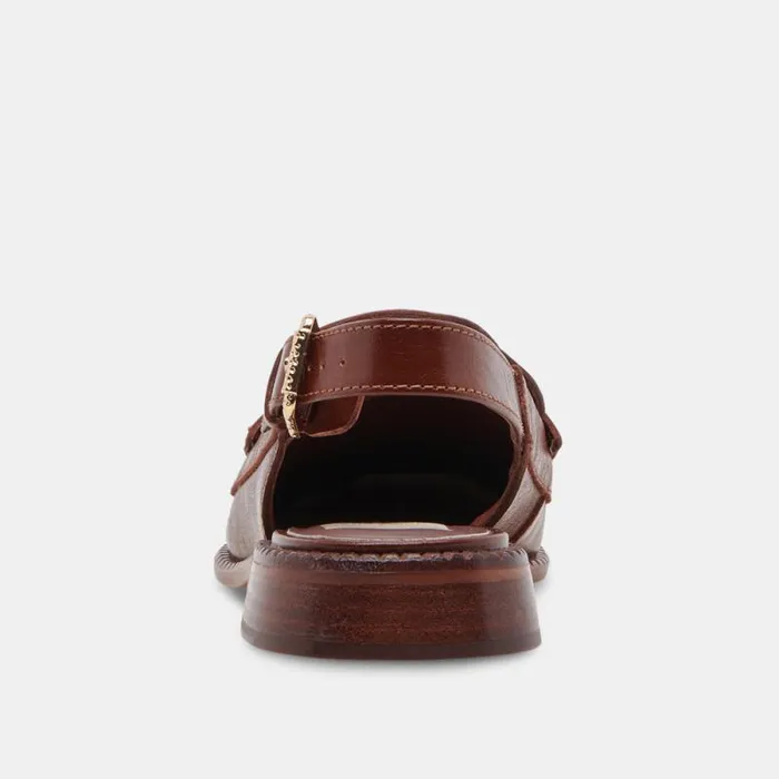 Dolce Vita Hardi Loafers Brown Crinkle Patent Women Flats and Loafers