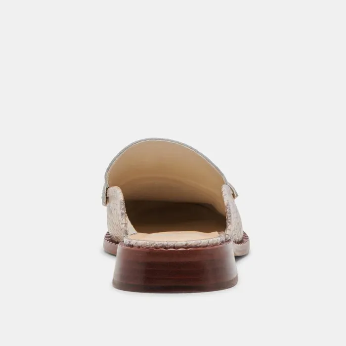 Dolce Vita Havan Loafers Sand Snake Embossed Women Flats and Loafers