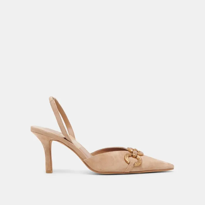 Dolce Vita Haylee Heels Camel Suede Women Heels