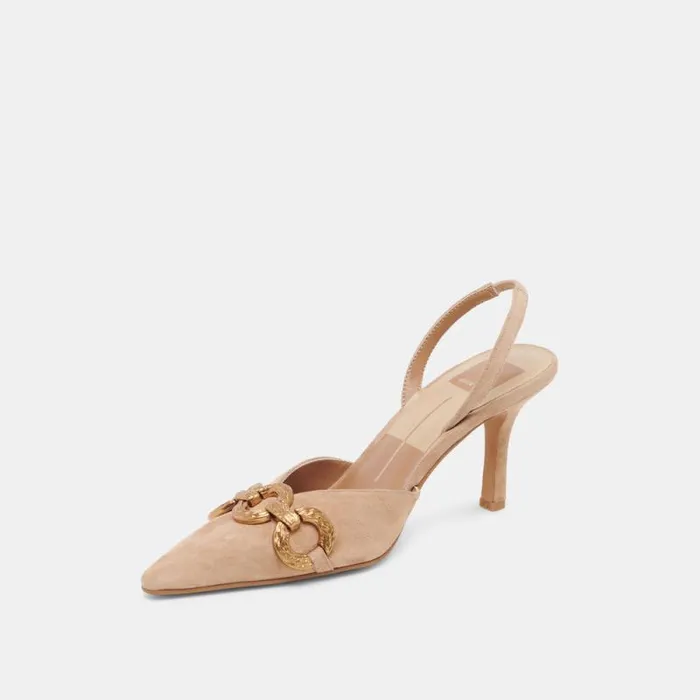 Dolce Vita Haylee Heels Camel Suede Women Heels