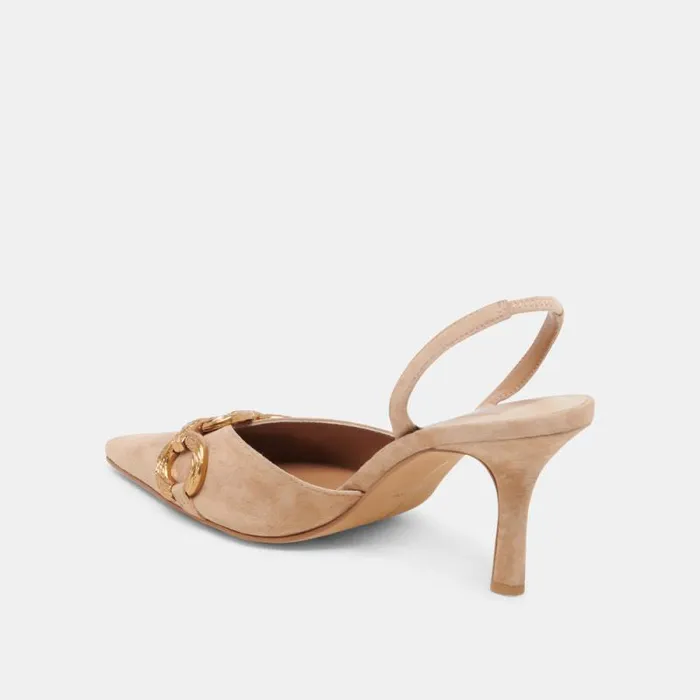 Dolce Vita Haylee Heels Camel Suede Women Heels