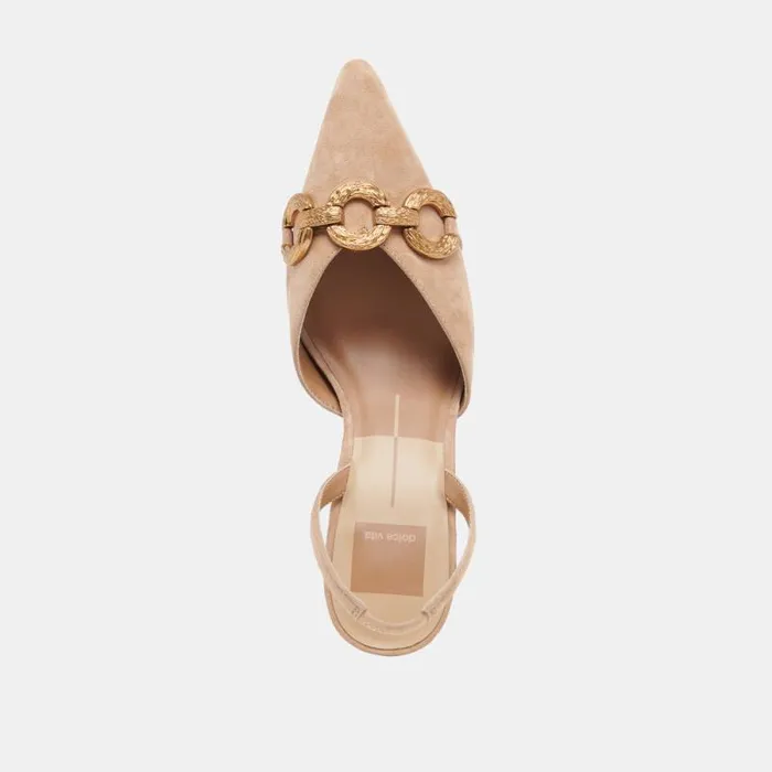 Dolce Vita Haylee Heels Camel Suede Women Heels