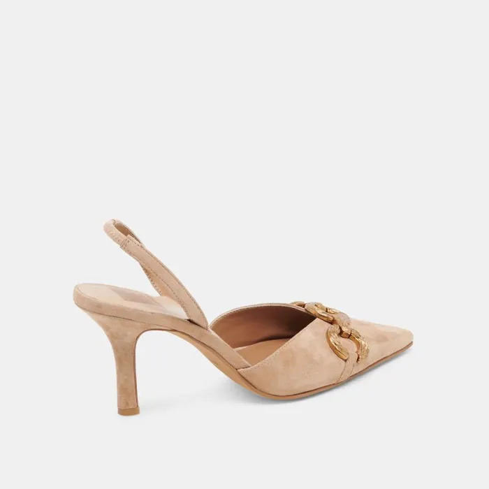 Dolce Vita Haylee Heels Camel Suede Women Heels
