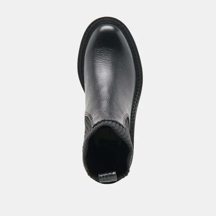 Dolce Vita Hilora H2O Boots Black Leather Women Boots and Booties