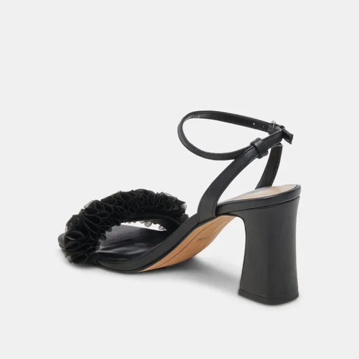 Dolce Vita Iesha Heels Black Leather Women Heels