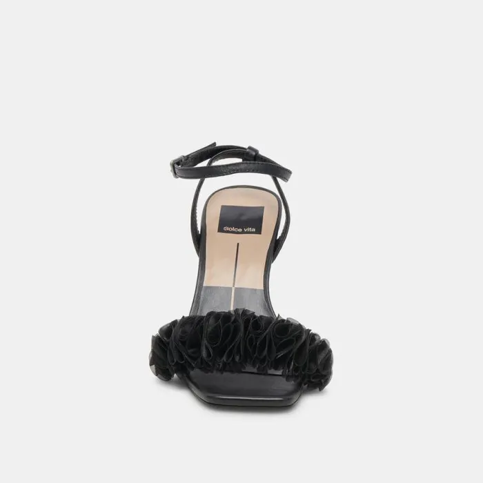 Dolce Vita Iesha Heels Black Leather Women Heels