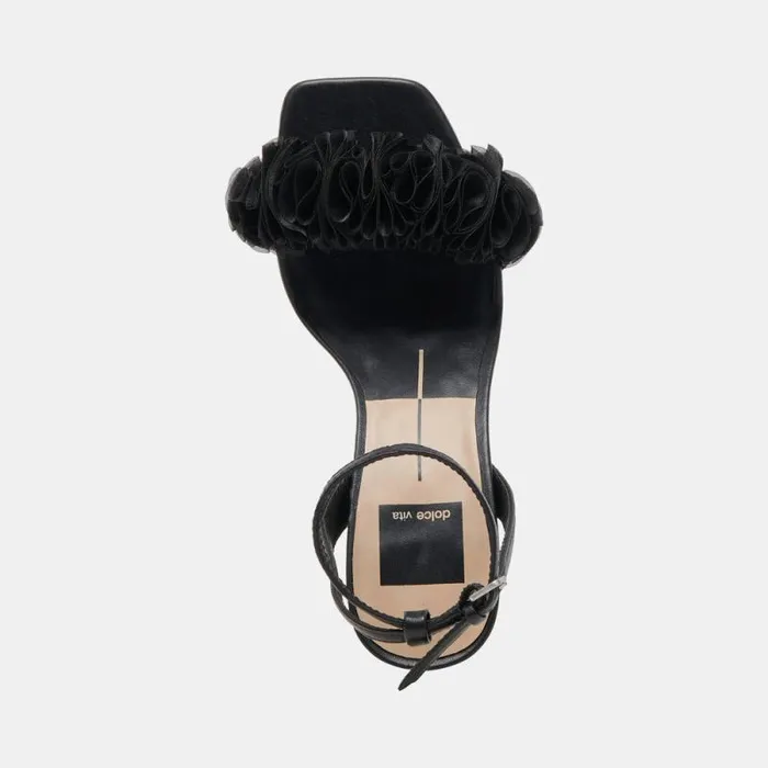Dolce Vita Iesha Heels Black Leather Women Heels