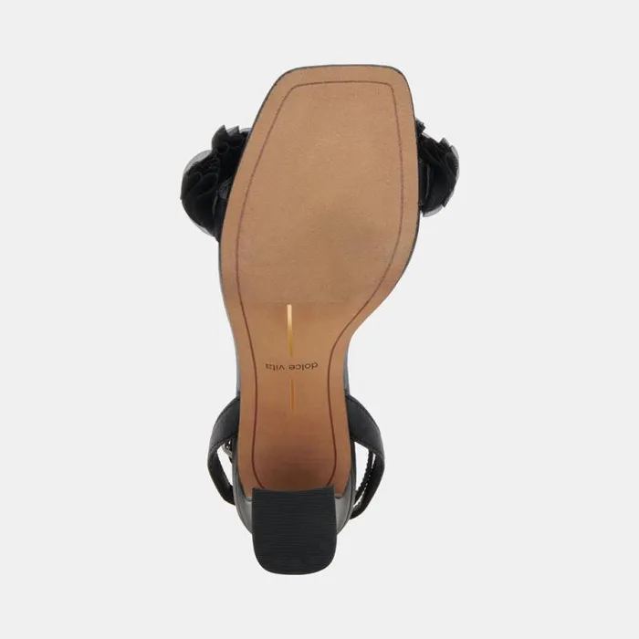 Dolce Vita Iesha Heels Black Leather Women Heels