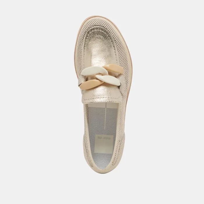 Dolce Vita Jaksen Sneakers Gold Mesh Women Sneakers