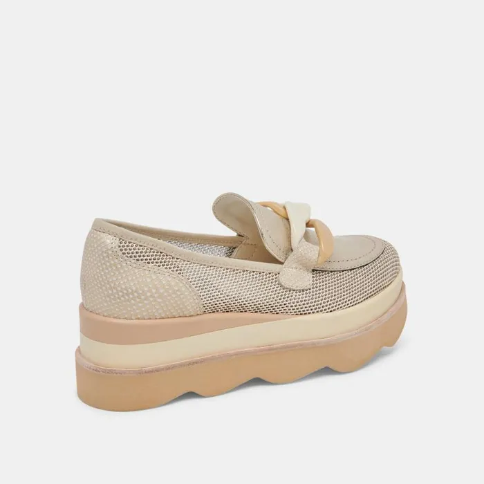 Dolce Vita Jaksen Sneakers Gold Mesh Women Sneakers