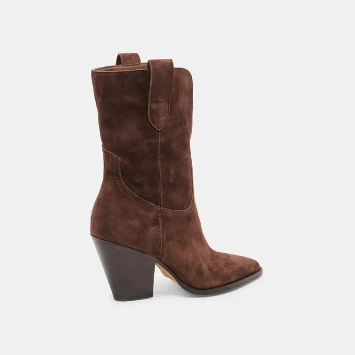 Dolce Vita Jessey Boots Dk Brown Suede Women Boots and Booties
