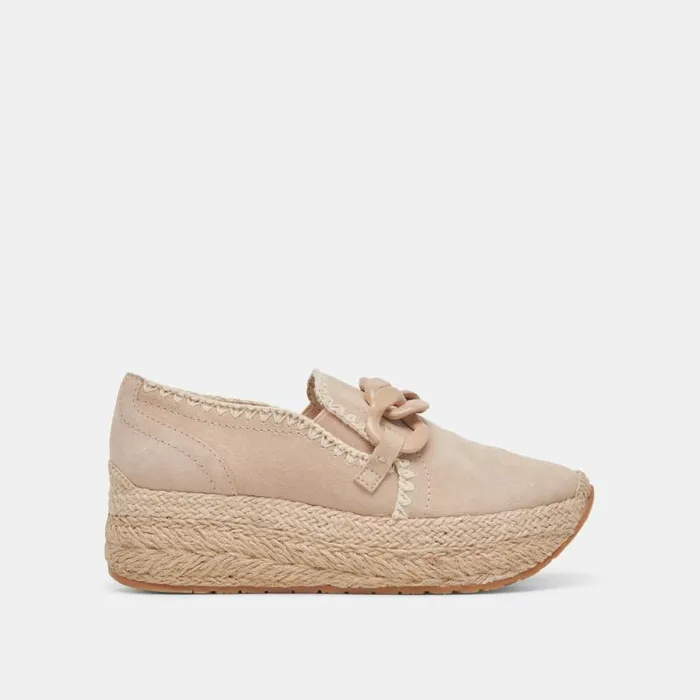Dolce Vita Jhenee Espadrille Sneakers Dune Suede Women Flats and Loafers