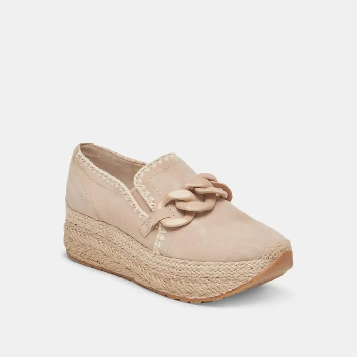 Dolce Vita Jhenee Espadrille Sneakers Dune Suede Women Flats and Loafers