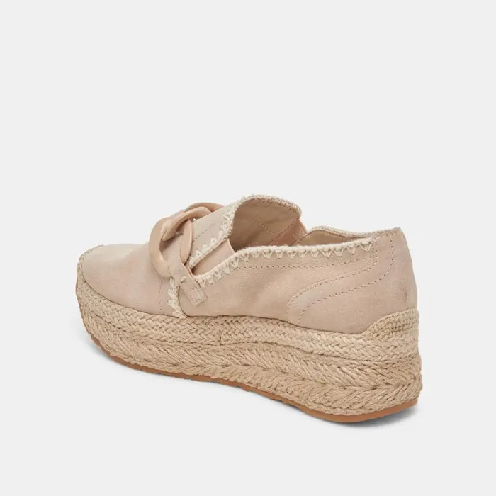 Dolce Vita Jhenee Espadrille Sneakers Dune Suede Women Flats and Loafers