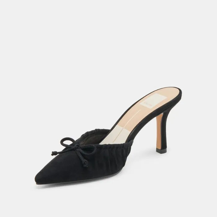 Dolce Vita Kairi Heels Onyx Suede Women Heels