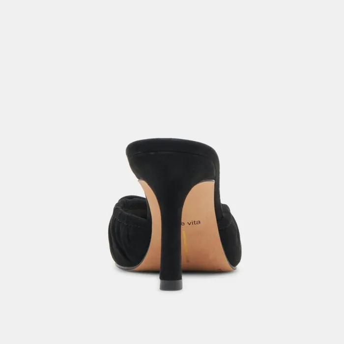 Dolce Vita Kairi Heels Onyx Suede Women Heels