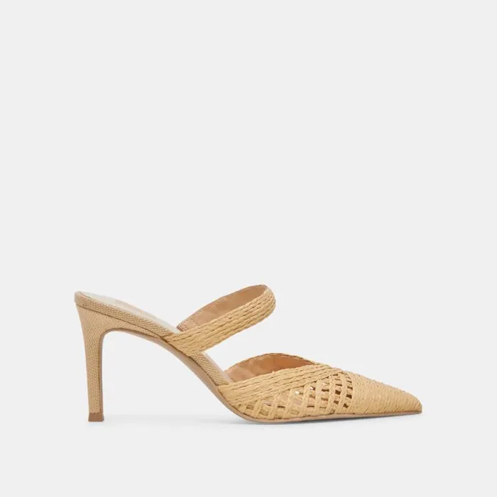 Dolce Vita Kaline Heels Lt Natural Raffia Women Heels