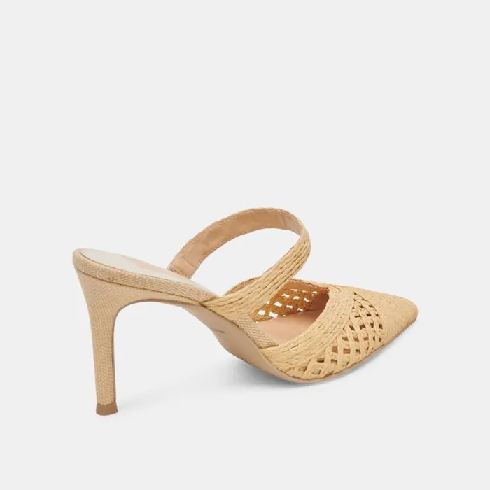Dolce Vita Kaline Heels Lt Natural Raffia Women Heels