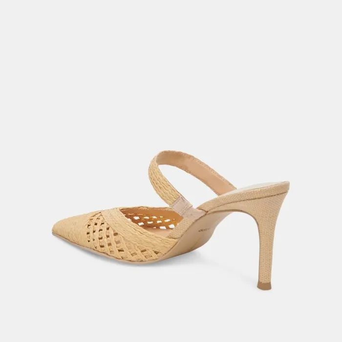 Dolce Vita Kaline Heels Lt Natural Raffia Women Heels