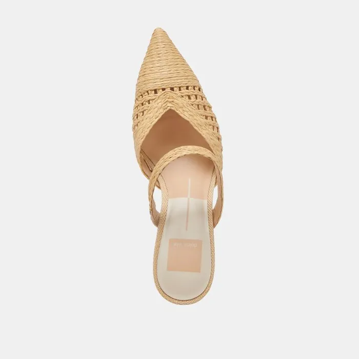 Dolce Vita Kaline Heels Lt Natural Raffia Women Heels