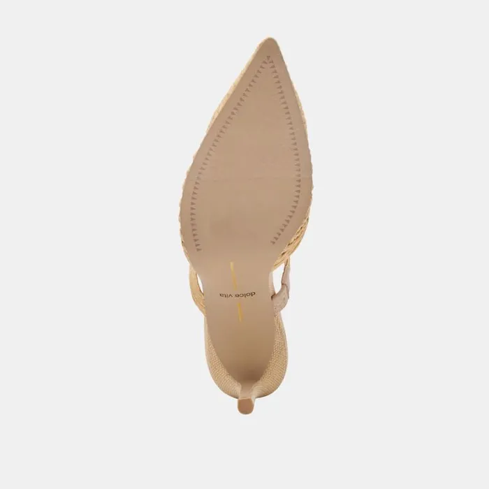 Dolce Vita Kaline Heels Lt Natural Raffia Women Heels