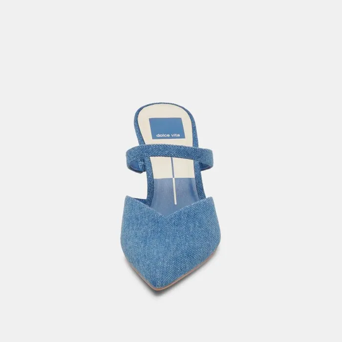 Dolce Vita Kanika Heels Blue Denim Women Heels