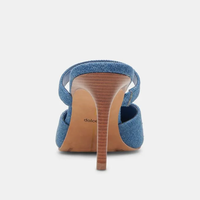 Dolce Vita Kanika Heels Blue Denim Women Heels