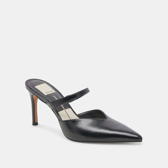 Dolce Vita Kanika Heels Midnight Crinkle Patent Women Heels
