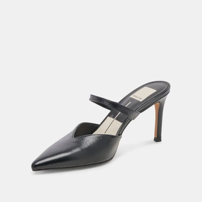 Dolce Vita Kanika Heels Midnight Crinkle Patent Women Heels