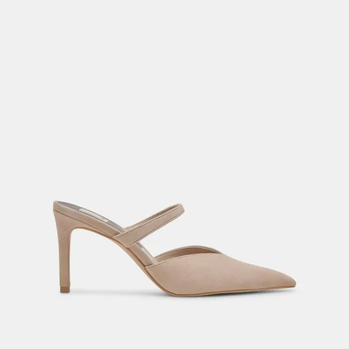 Dolce Vita Kanika Heels Taupe Suede Women Heels
