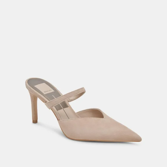 Dolce Vita Kanika Heels Taupe Suede Women Heels