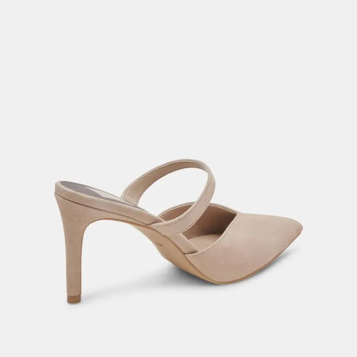 Dolce Vita Kanika Heels Taupe Suede Women Heels