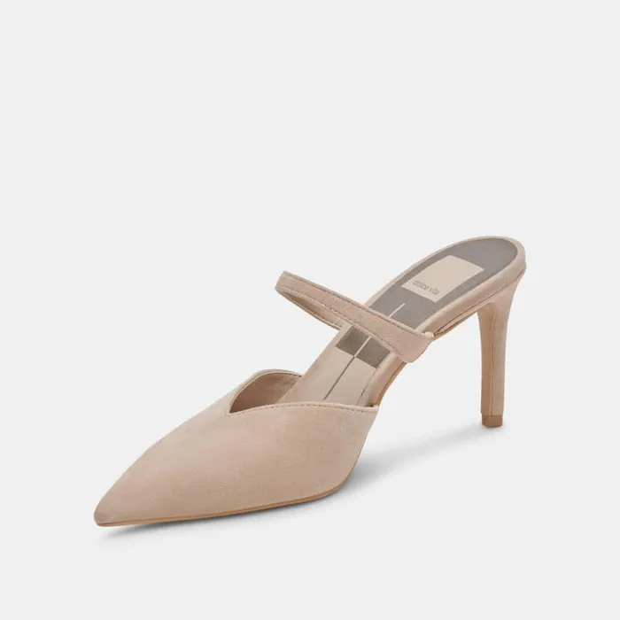 Dolce Vita Kanika Heels Taupe Suede Women Heels