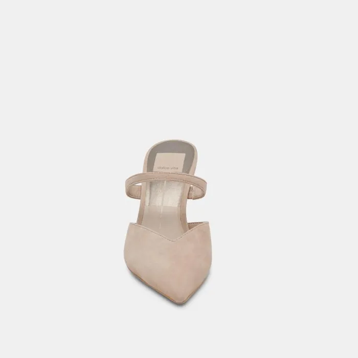 Dolce Vita Kanika Heels Taupe Suede Women Heels