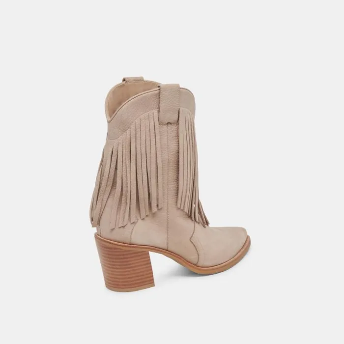 Dolce Vita Kaylie Boots Taupe Nubuck Women Boots and Booties