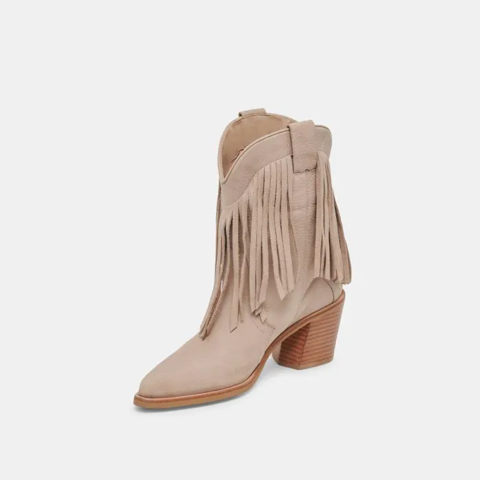 Dolce Vita Kaylie Boots Taupe Nubuck Women Boots and Booties