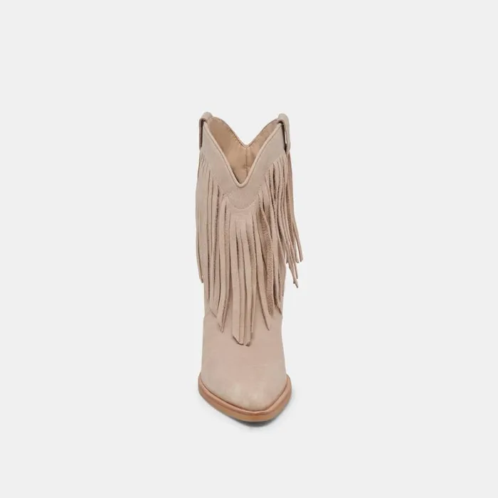 Dolce Vita Kaylie Boots Taupe Nubuck Women Boots and Booties