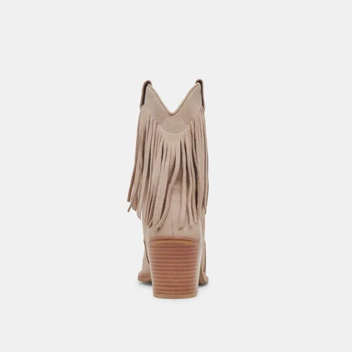 Dolce Vita Kaylie Boots Taupe Nubuck Women Boots and Booties