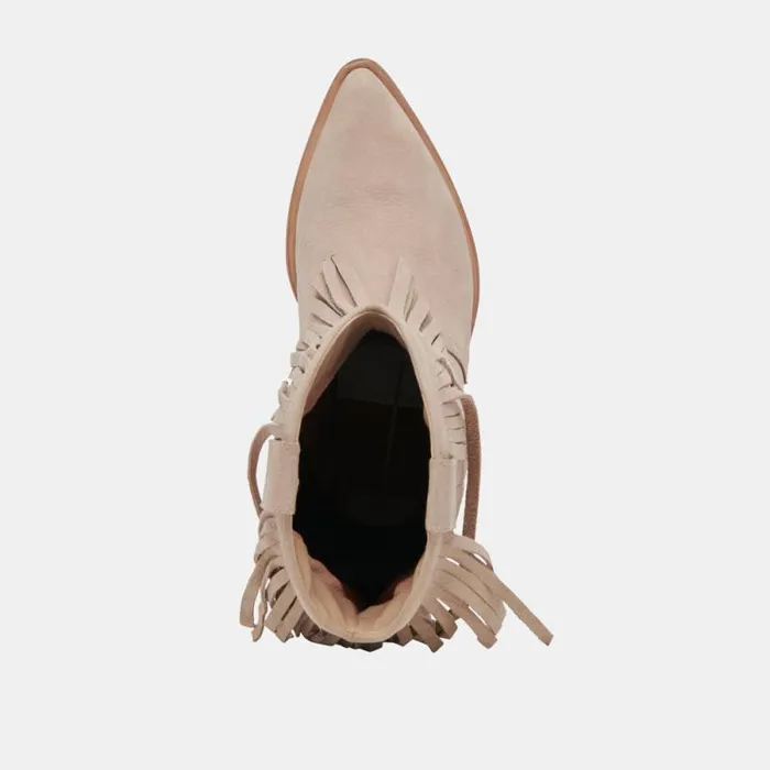 Dolce Vita Kaylie Boots Taupe Nubuck Women Boots and Booties