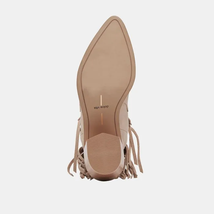 Dolce Vita Kaylie Boots Taupe Nubuck Women Boots and Booties