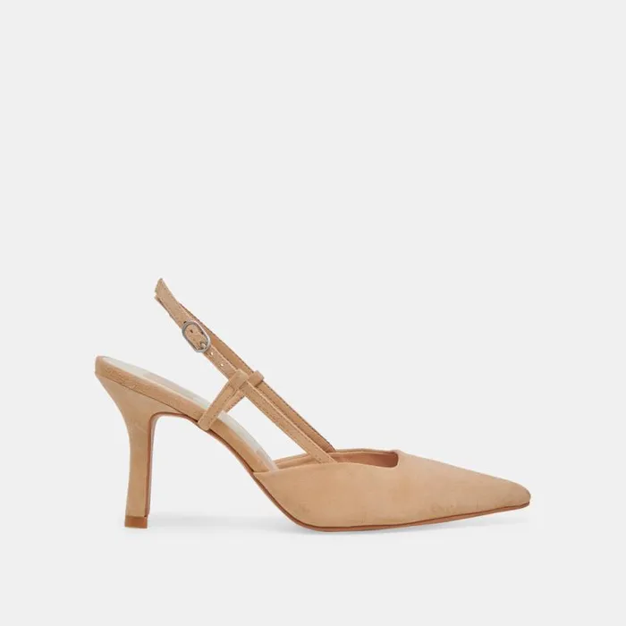 Dolce Vita Kim Heels Tan Suede Women Heels