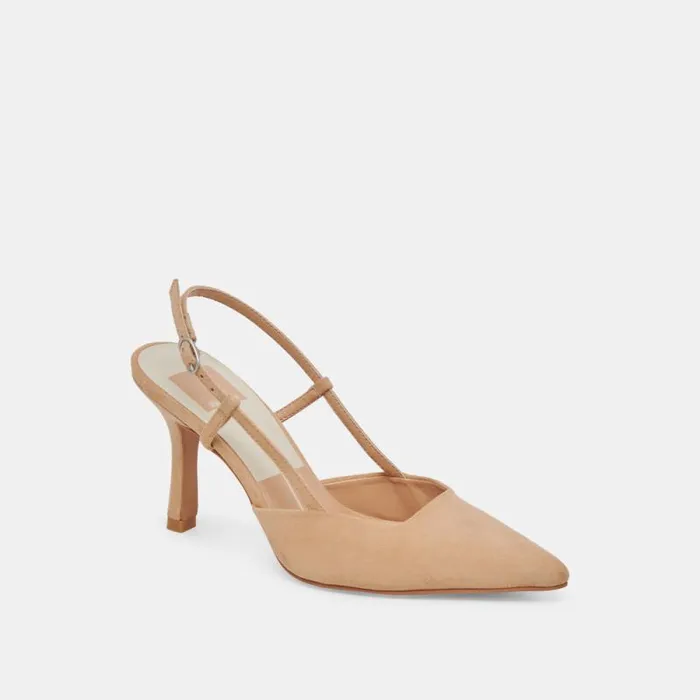 Dolce Vita Kim Heels Tan Suede Women Heels