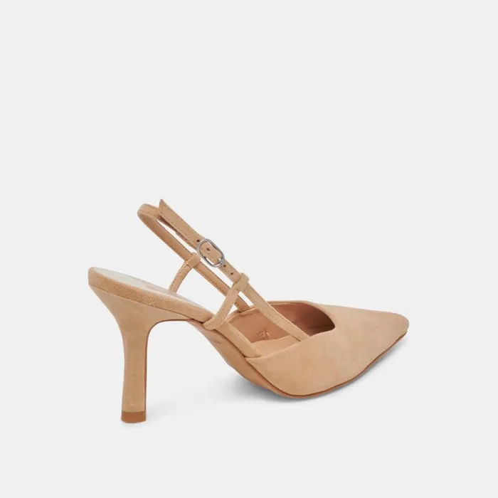 Dolce Vita Kim Heels Tan Suede Women Heels