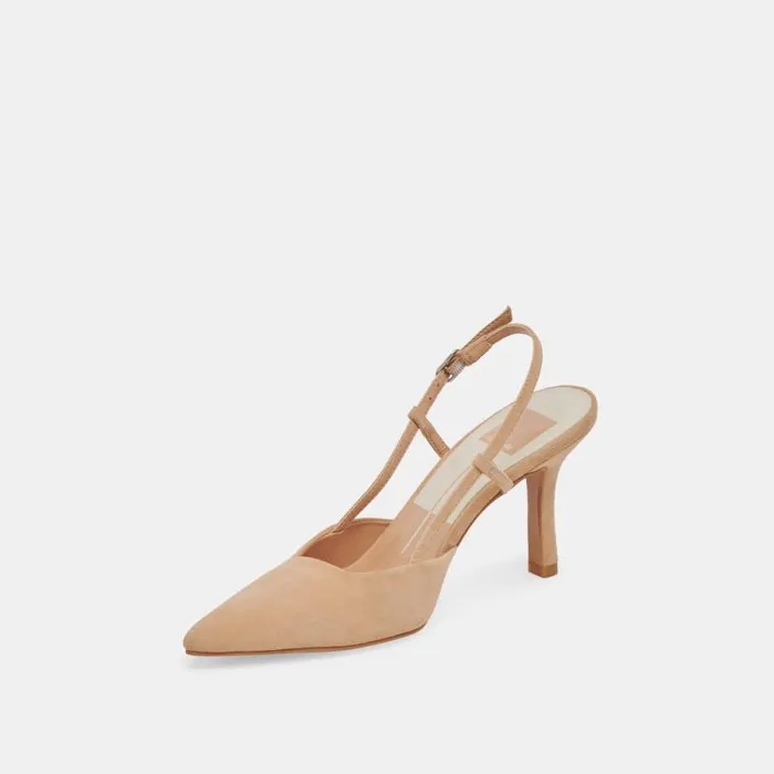 Dolce Vita Kim Heels Tan Suede Women Heels